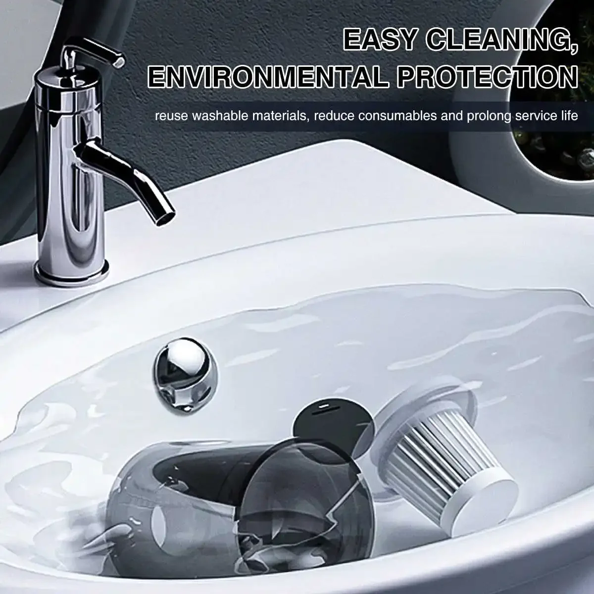 Przenośny bezprzewodowy odkurzacz samochodowy 1000Pa odkurzacz domowy Mini duży poziom ssania na sucho i na mokro odkurzacz samochodowy