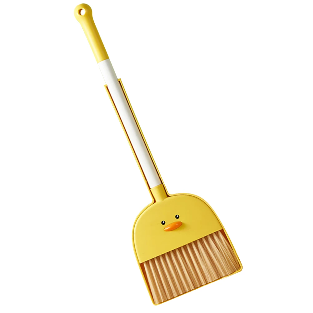

Cartoon Broom Set Yellow Dustpan Toy Lightweight Children Housekeeping Education Tool Home Kindergarten