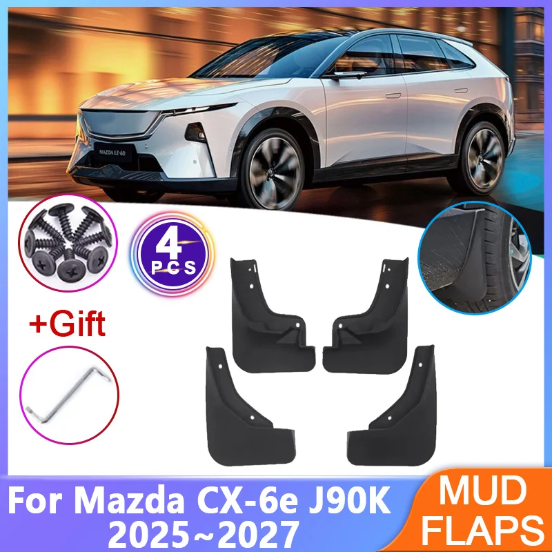

Автомобильное крыло для Mazda CX-6e, аксессуары EZ-60 J90K 2025 2026 2027, брызговики, передние и задние брызговики, автозапчасти
