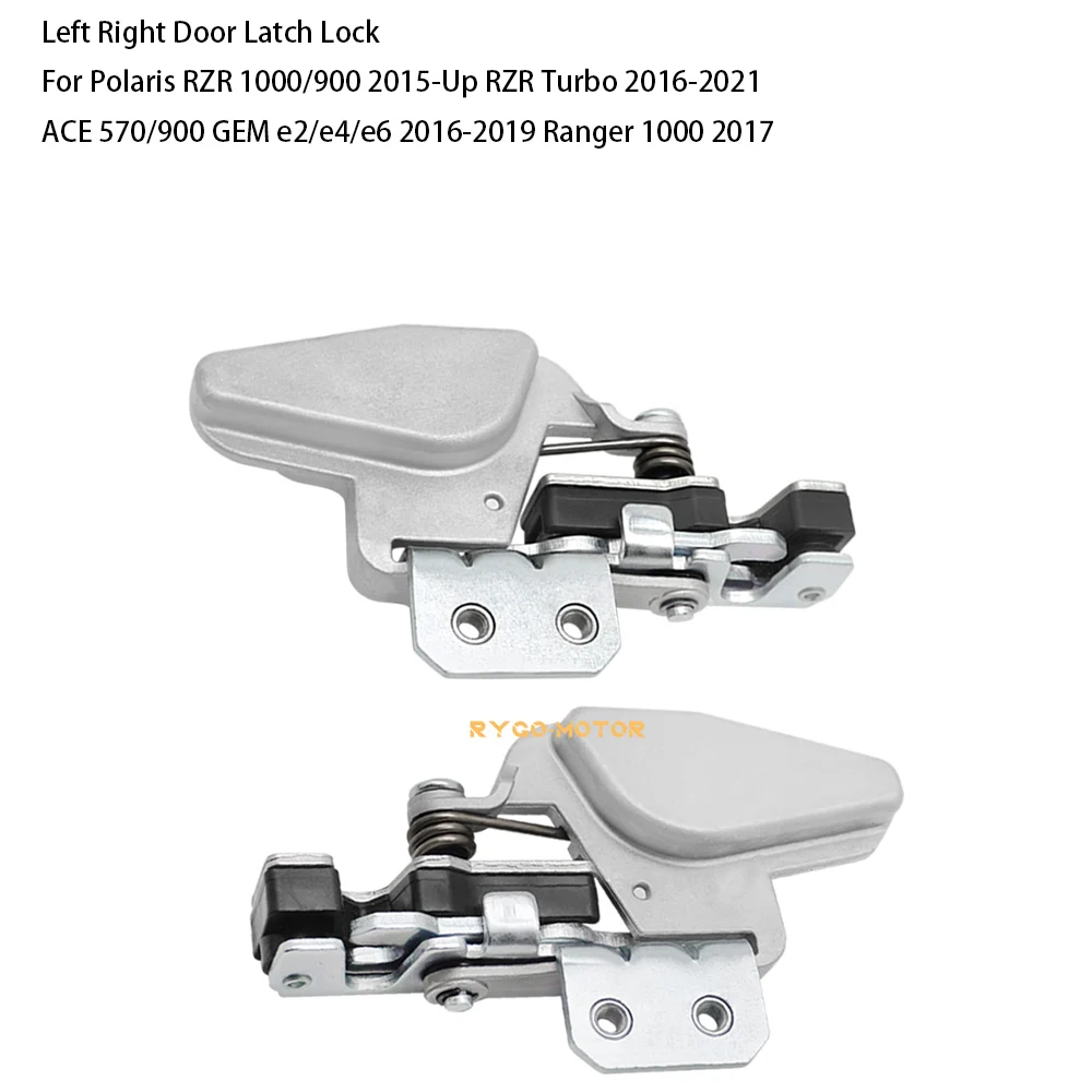 Left Right Door Latch Lock For Polaris RZR 1000/900 2015-Up RZR Turbo 16-2021 ACE 570/900 GEM e2/e4/e6 16-2019 Ranger 1000  2017