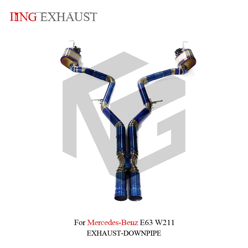 ING Titanium Alloy Catback Performance Exhaust for Mercedes AMG BENZ E63 W211 V8  remote Valve Vehicle tools Car Accessories