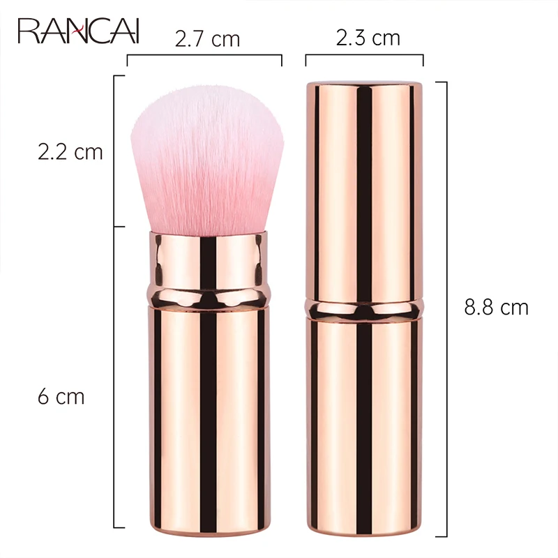 RANCAI Makeup Brushes 1Pcs Tools Loose Blush Brush Single Portable And Retractable Make Up Brush Powder Beauty Makeup Tool Set