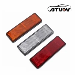 ATVOV Self Adhesive Reflector Rectangular Safety Mark Signal Strip Rear Position Reflective Car Carriers Fence Trailer Gate Post