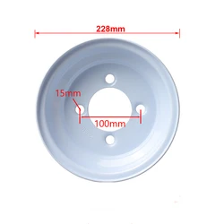 8 Inch 100mm*4 Stud White Wheel Hub Rims Fit For Golf Cart ATV Go kart Quad Bike 16x6.50-8 18x9.50-8 Wheels Accessories