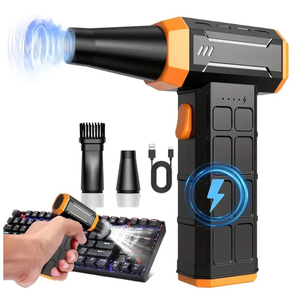 150000 RPM Cordless Air Duster for Electronics Cleaning Compact Portable Electric Blower for PC Laptop Keyboard Dust