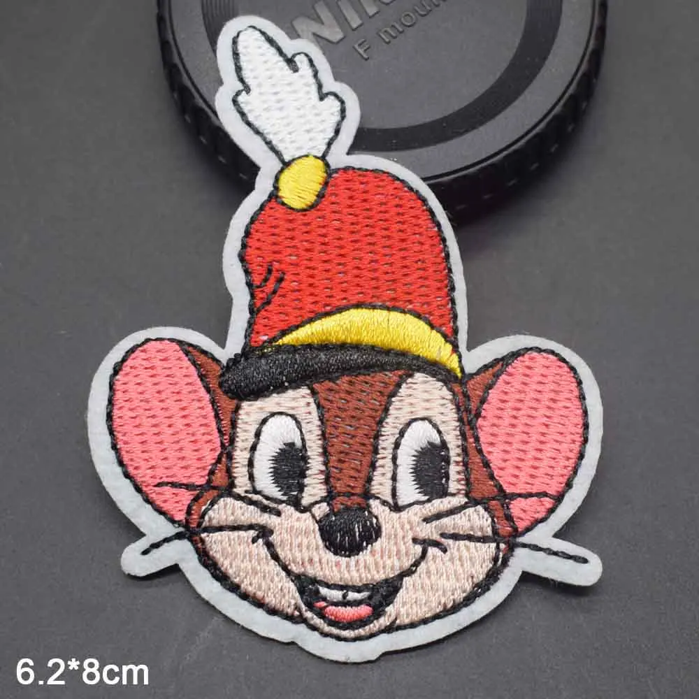 Lovely Animal Squirrel Mouse Rabbit With Hat Iron on Embroidered Cloth Patch For Girls Boys Clothes WholesaleTesTes Tes