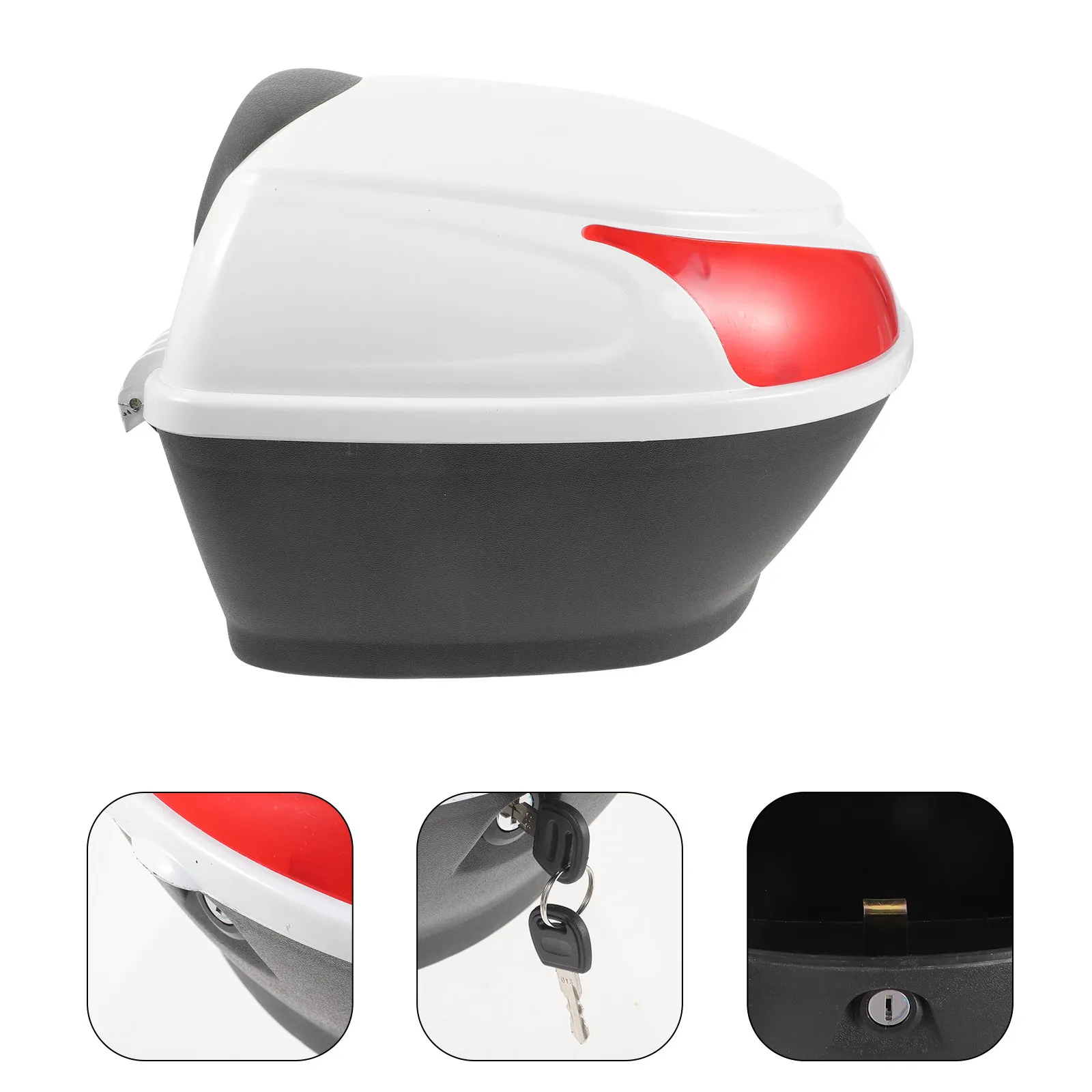 

1Set Motorcycle Tail Box Storage Compartment Rear Seat Trunk Organizer Waterproof Heavy Duty Aluminum Alloy Carrier