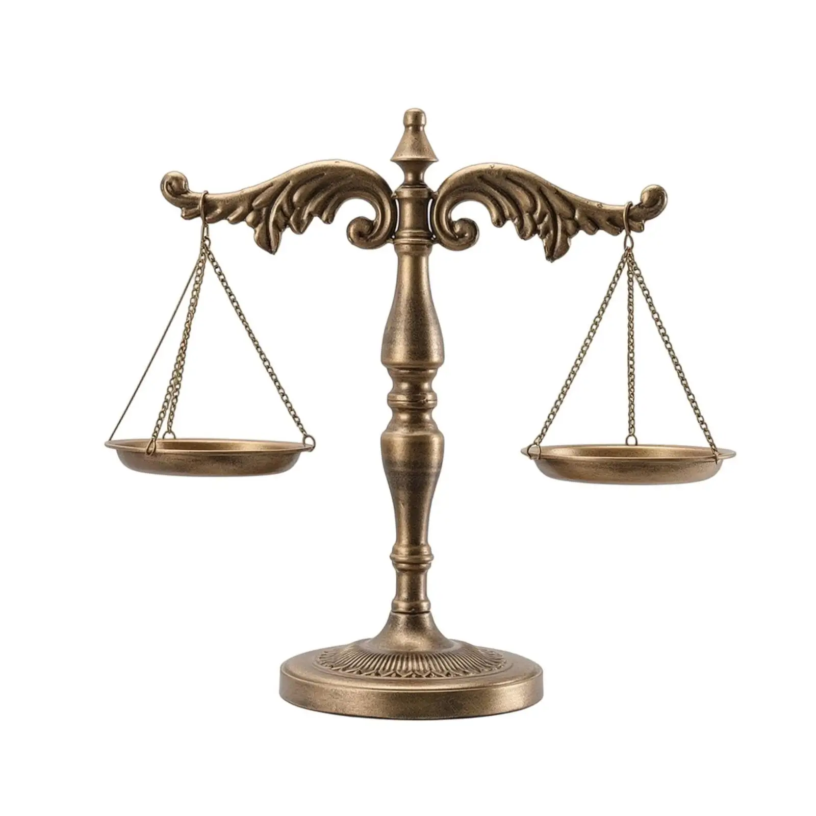 Balance Scale Vintage-Weighing Apparatus Scale Ornament Antique-Metal Decorative Weighing Instruments for Legal Professionals,