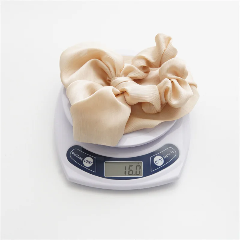Reine Farbe Lange Band Schleife Scrunchies Satin Pferdeschwanz Mode Haargummis Frauen Mädchen Elastische Haarbänder Kopfbedeckung Haarschmuck – Detail 2