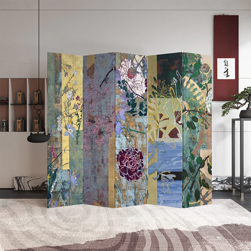 

Customizable aesthetic retro screen partition bedroom bedside living room sofa