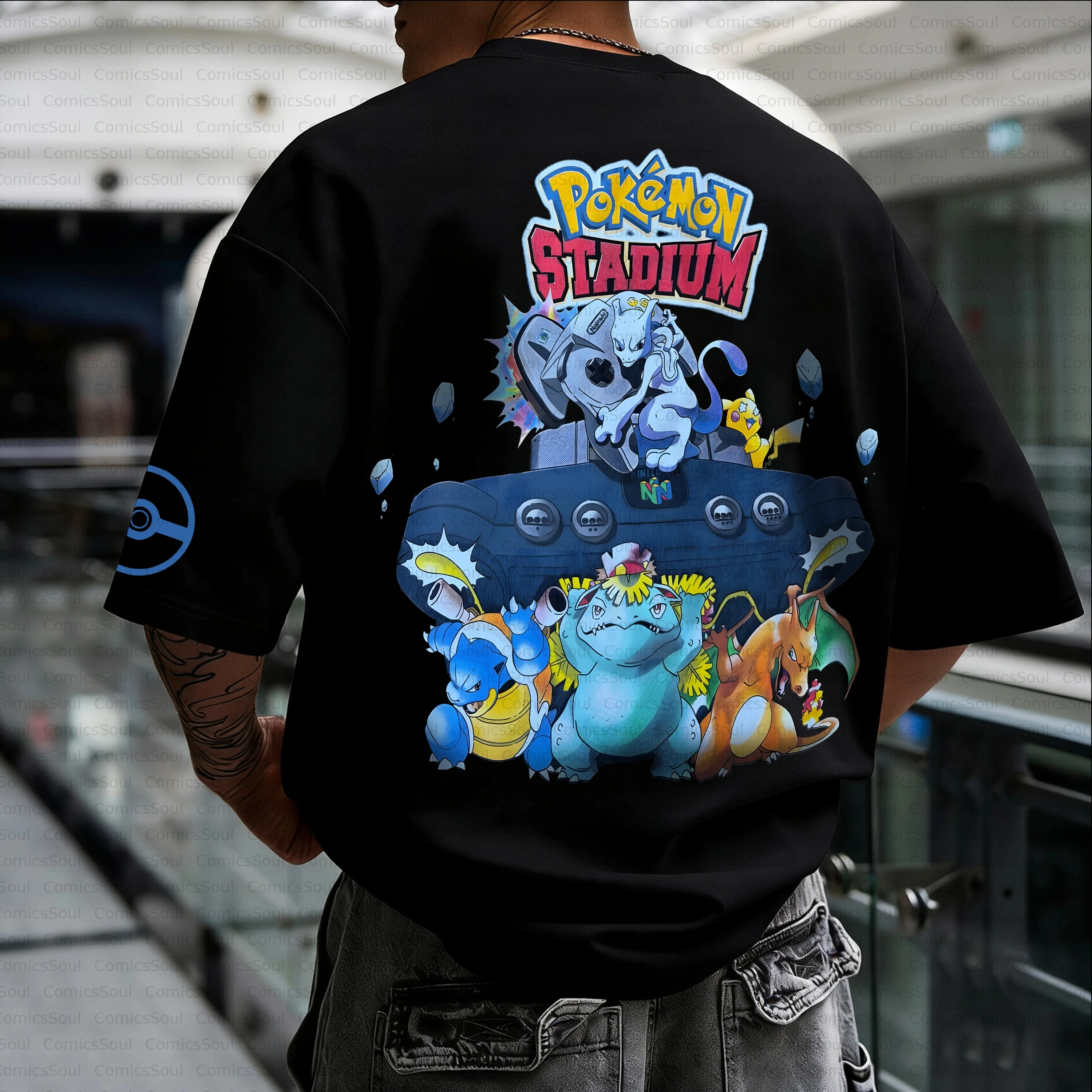 camiseta-de-algodao-anime-pokemon-verao-2026-com-estampa-classica-de-varios-pokemon-design-de-cena-de-jogo-manga-com-pokebola-caimento-solto