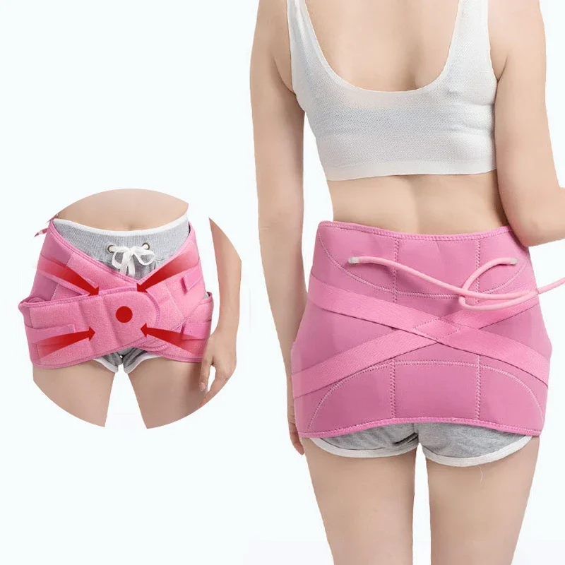 Pelvic Correction Belt Postpartum Air Pressure Double Diamond-shaped Pelvis Abdomen Belt Crotch Lifting Hip Support Gear