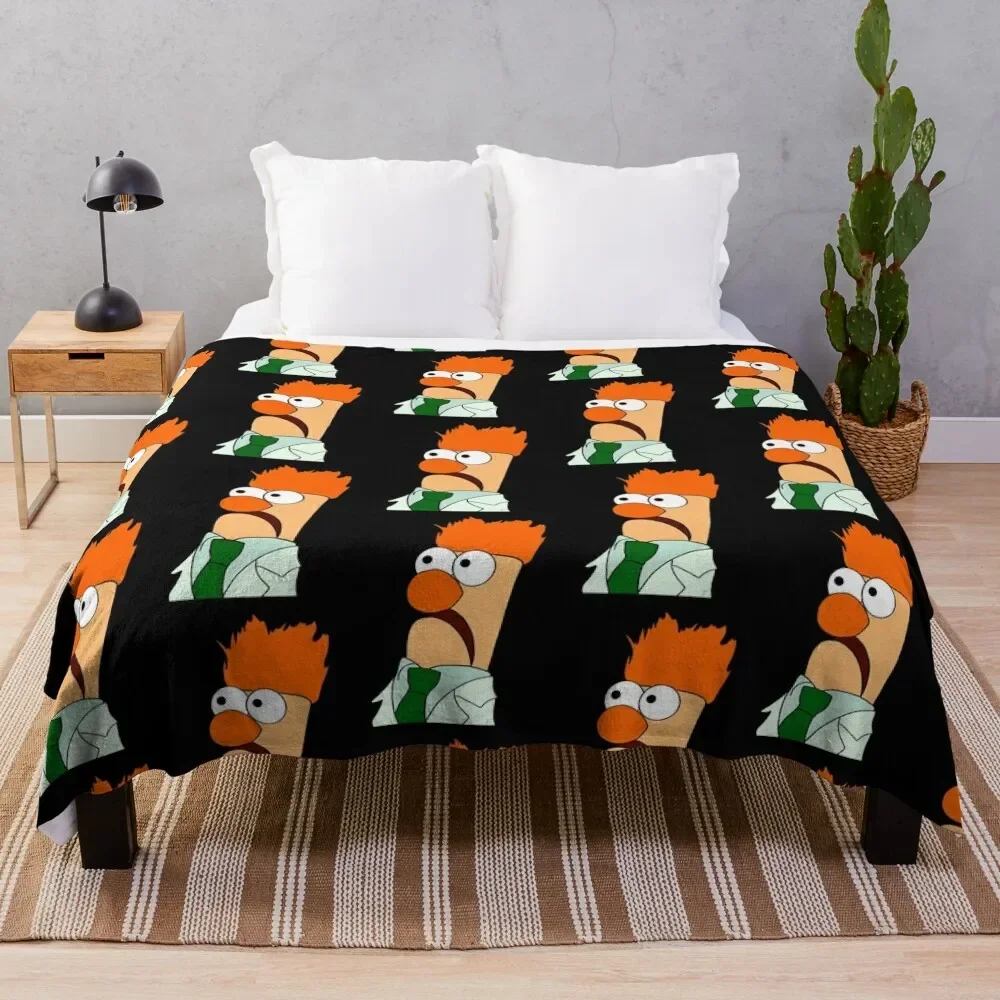 

Beaker comic portrait (version 2/3 - no background) Throw Blanket Decorative Throw Sofa Blankets