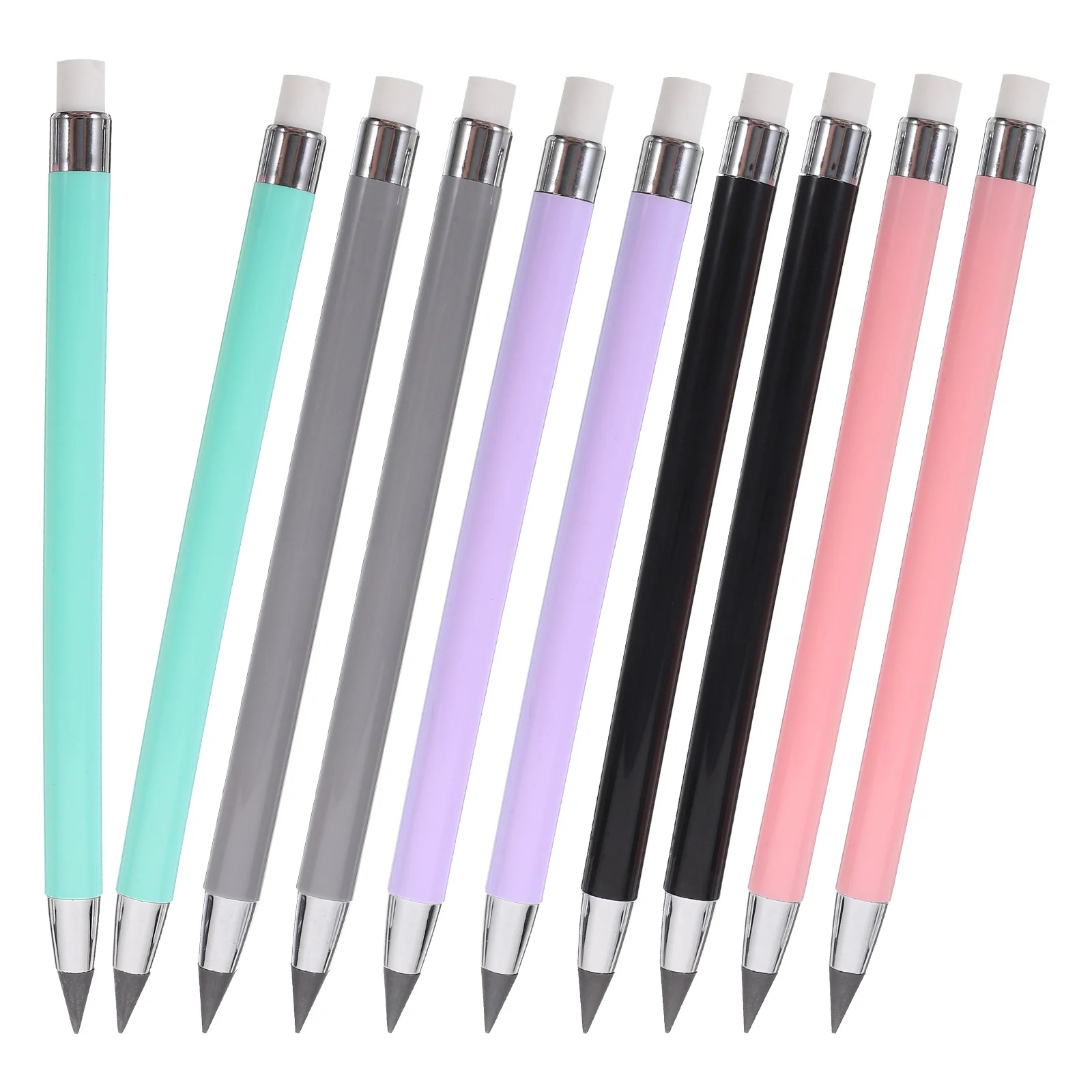 

10 Pcs Inkless Macaron Pencil Pencils Practical No Need to Cut Teens Non Sharpening Abs Wood Without