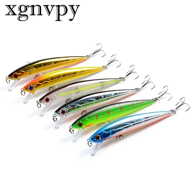 xgnvpy Luia Bait 6 Color Minnow 11cm 9.2g Laser Bionic Plastic Hard Fishing Lure