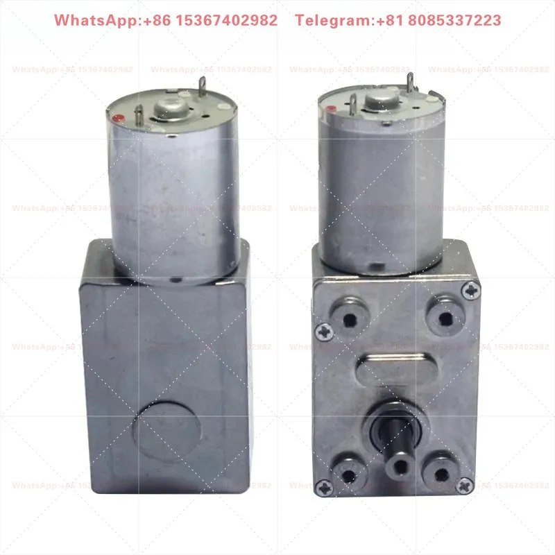 JGY370 DC reduction motor 12v24v6v micro right angle worm gear low slow speed electric motor