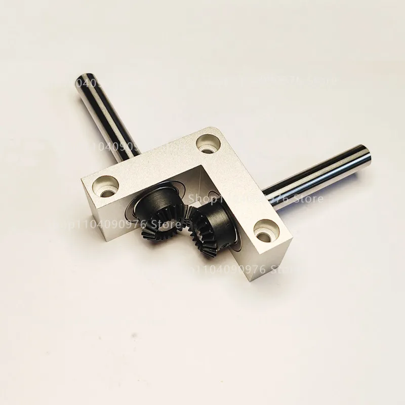 8/10Mm Outlet Shaft, Right Angle Rotator Small 90 Degree 1:1 Gearbox Bevel Gear