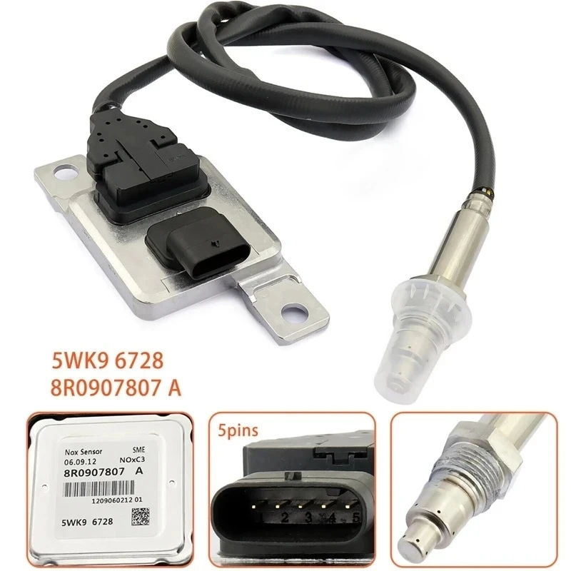 

5WK96728 8R0907807A NOX Sensor Nitrogen Oxygen Sensor Suitable for AUDI Q5 2.0 TDI A4 3.0 TDI