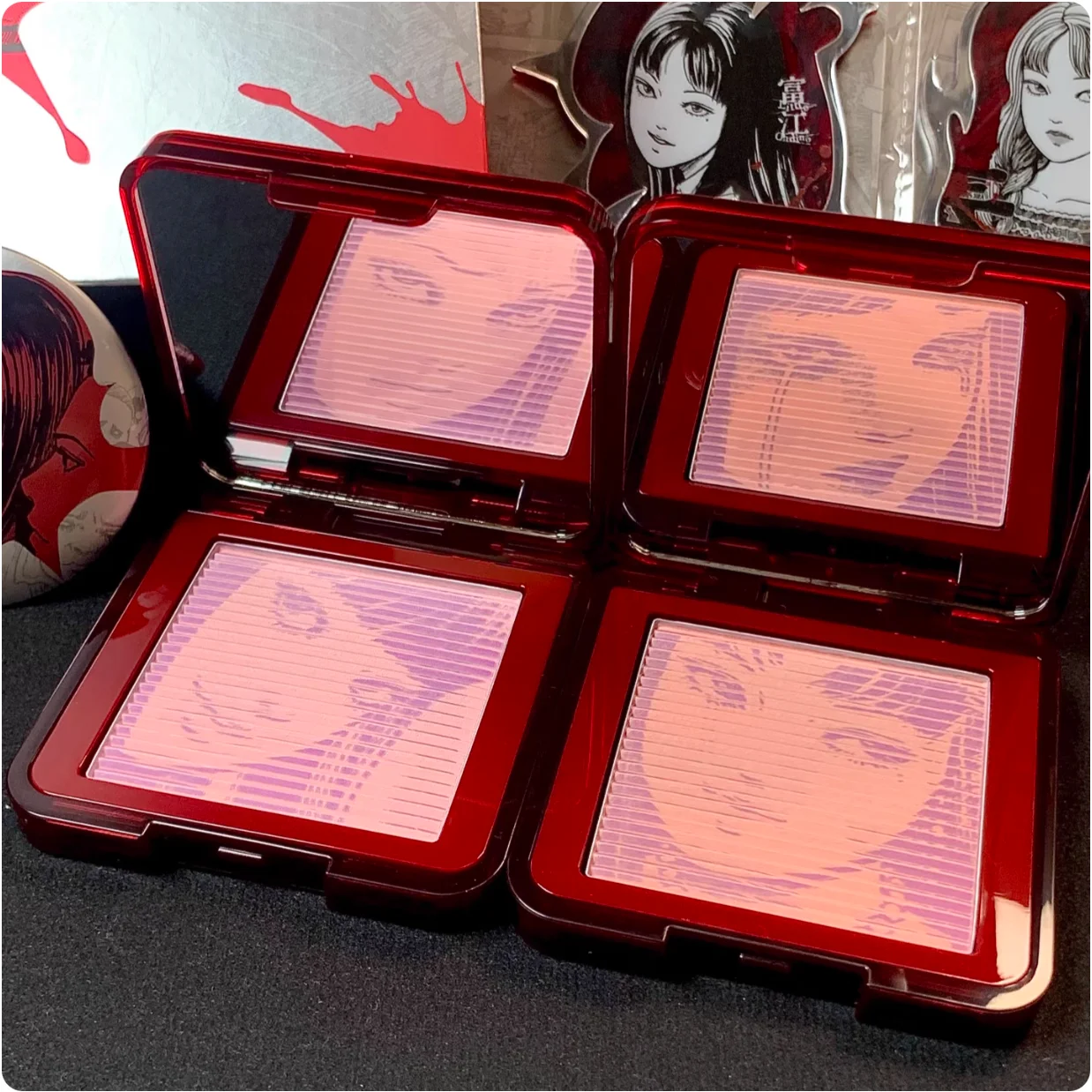 Little Ondine Fujiang 3D ombre flottante Blush Palette teinte pour les lèvres Eyeliner crayon Mascara blush liquide rouge à lèvres maquillage du visage