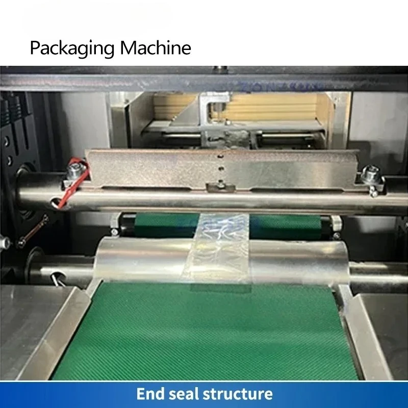 آلة تعبئة وختم شكل غلاف التدفق الأفقي 4 معدات تعبئة تدفق الختم ZS-DCF100