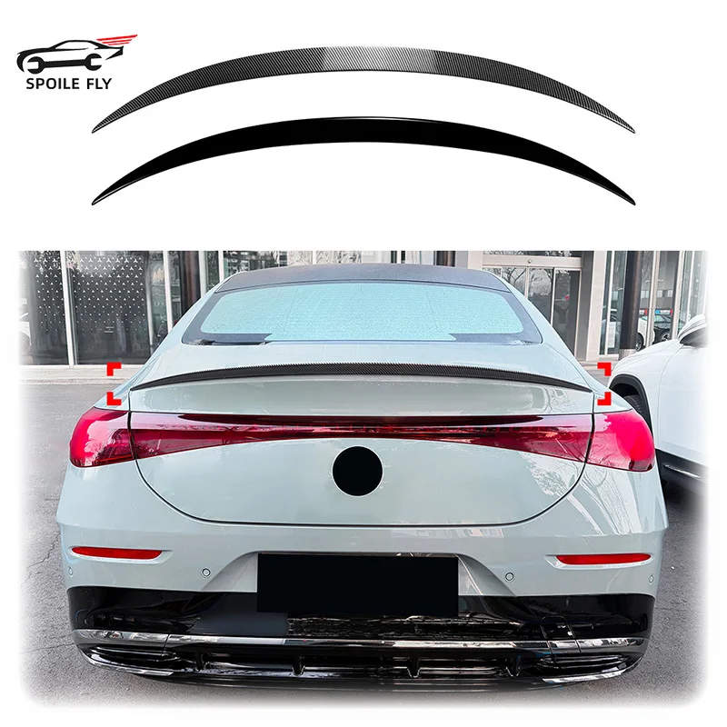 Für Benz CLA C174 C178 2026+ Hochwertiger ABS Heckspoiler Glänzend Schwarz Carbon-Optik Karosserie-Kit