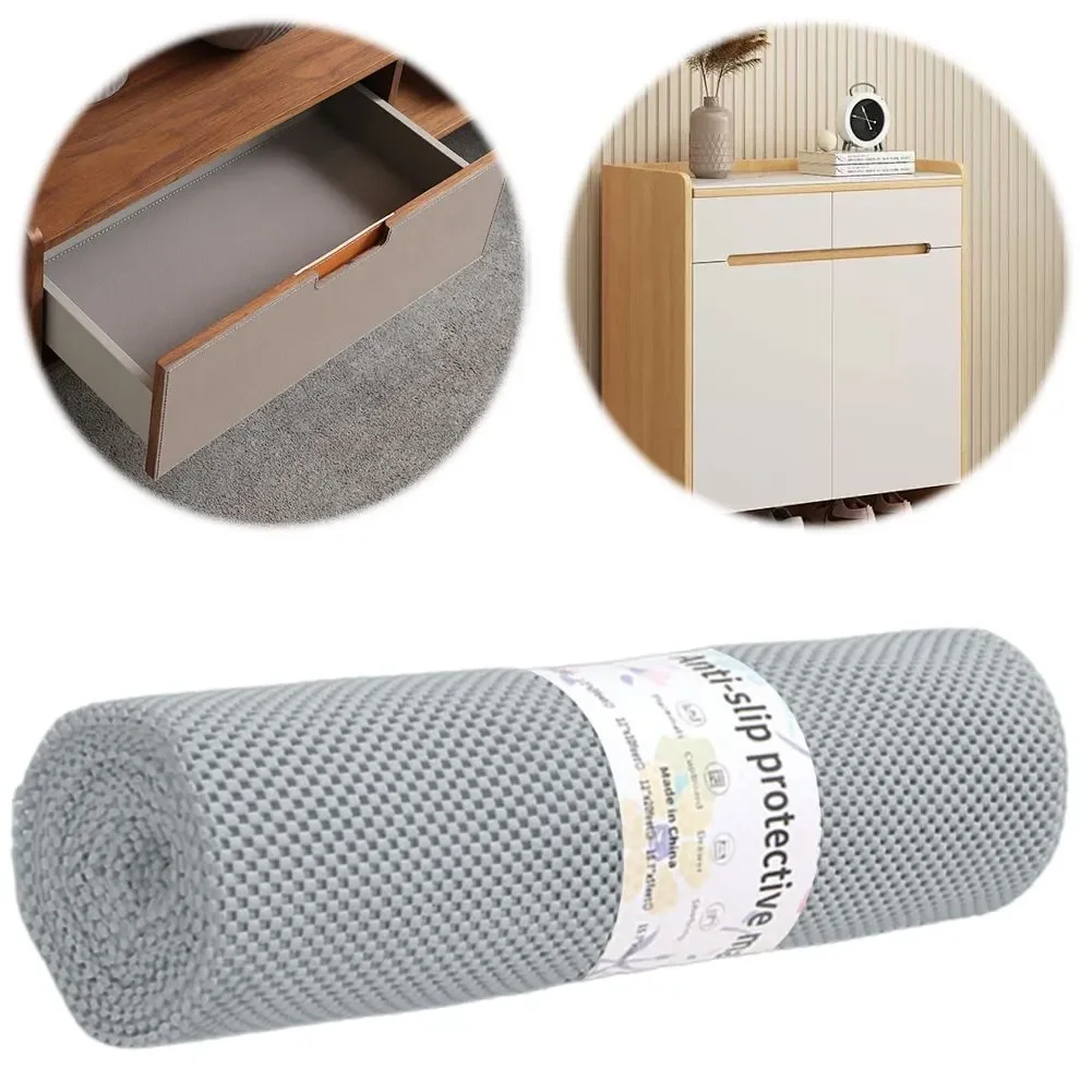Anti Slip Shelf Pad Moisture-proof Refrigerator Pad Washable and Cutting Cabinet Drawer Pad Used for Wardrobes Bookcases Etc