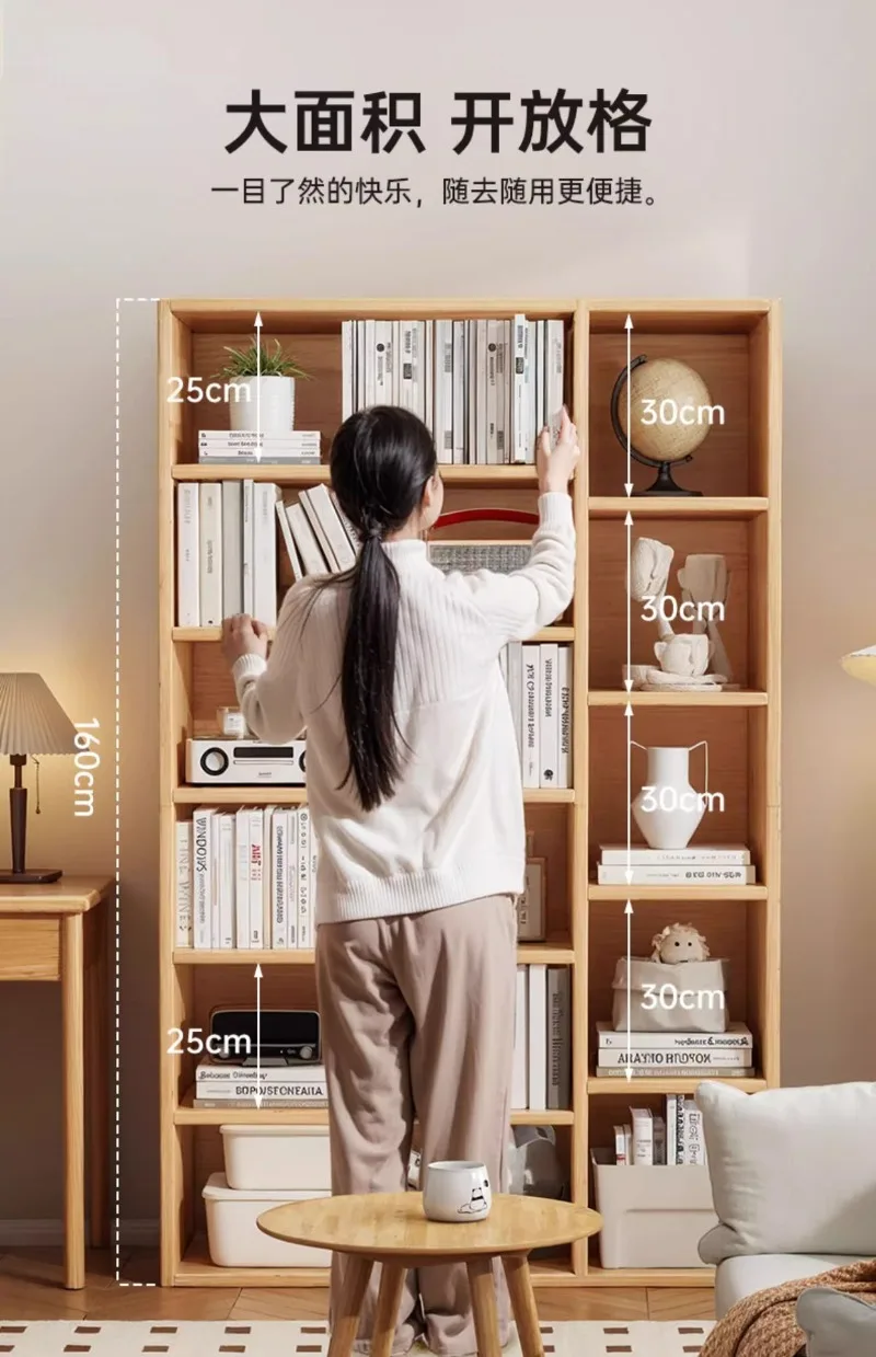 رف كتب متعدد الشبكات، رف من الأرض إلى السقف، غرفة المعيشة، المنزل، رف تخزين متعدد الطبقات على الحائط بالكامل