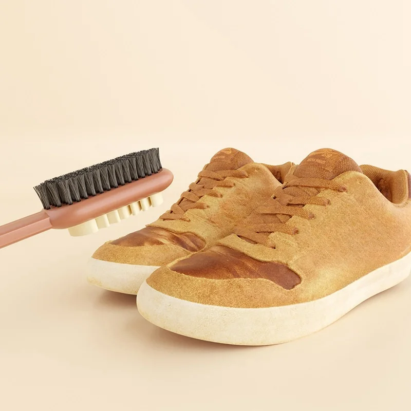 Double-sided Shoe Brush Enduring Plastic Shoe Washing Brush Suede Shoe Cleaning Brush Household Cleaning Tools Accessories image 3