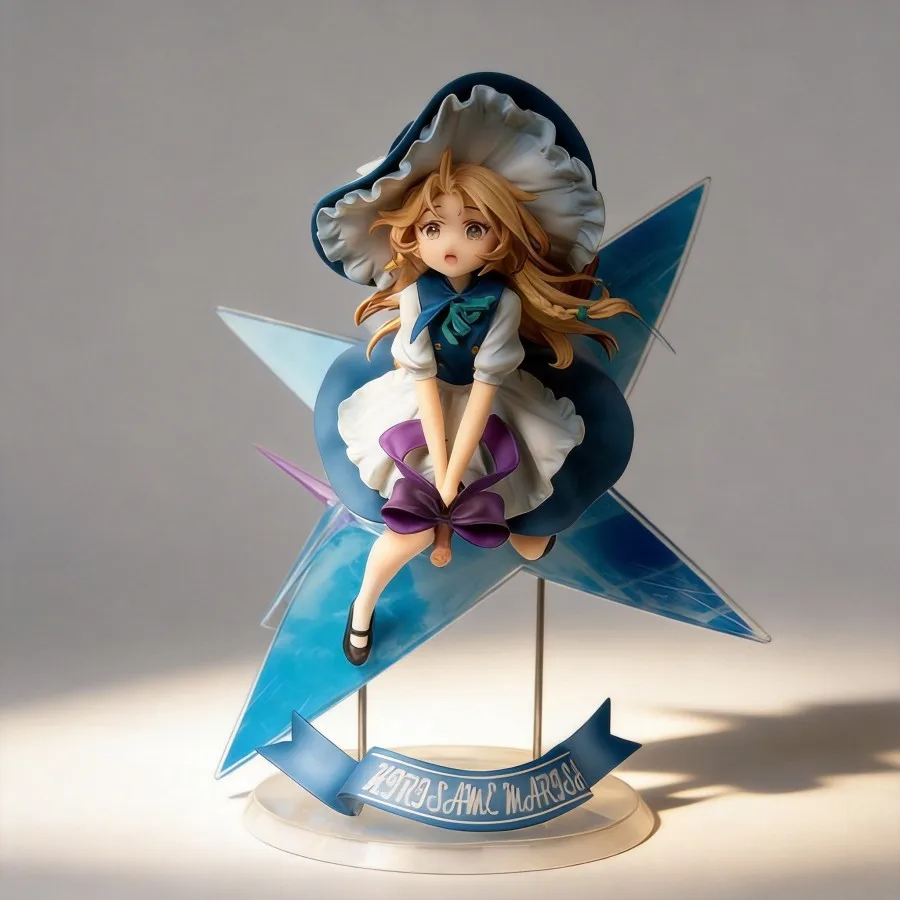 

Touhou Project Kirisame Marisa 27cm PVC Anime Figure Cute Collectible Model Decoration Gift