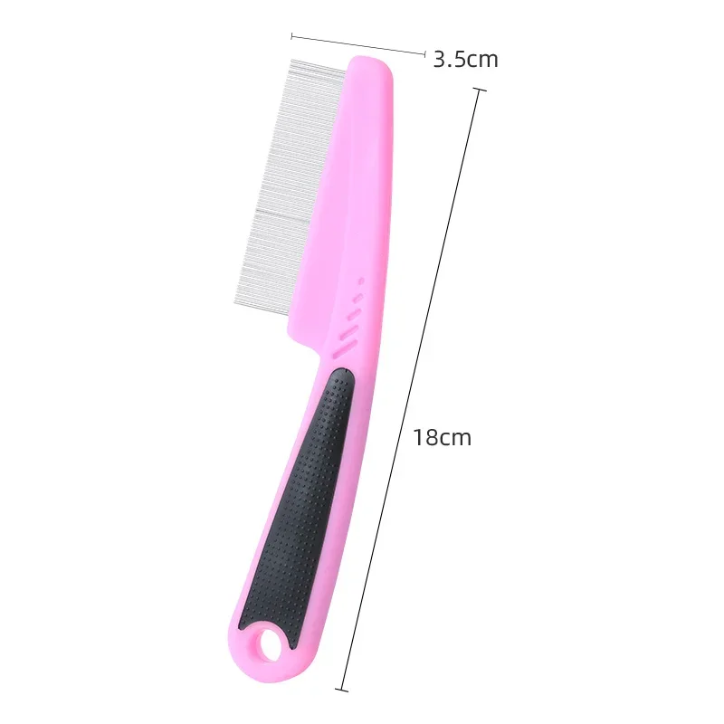 Pet Animal Care Comb Removal Flea Comb for Cat Dog Stainless Steel Needle Grooming Louse Remove Lice Close-Tooth Grate Comb