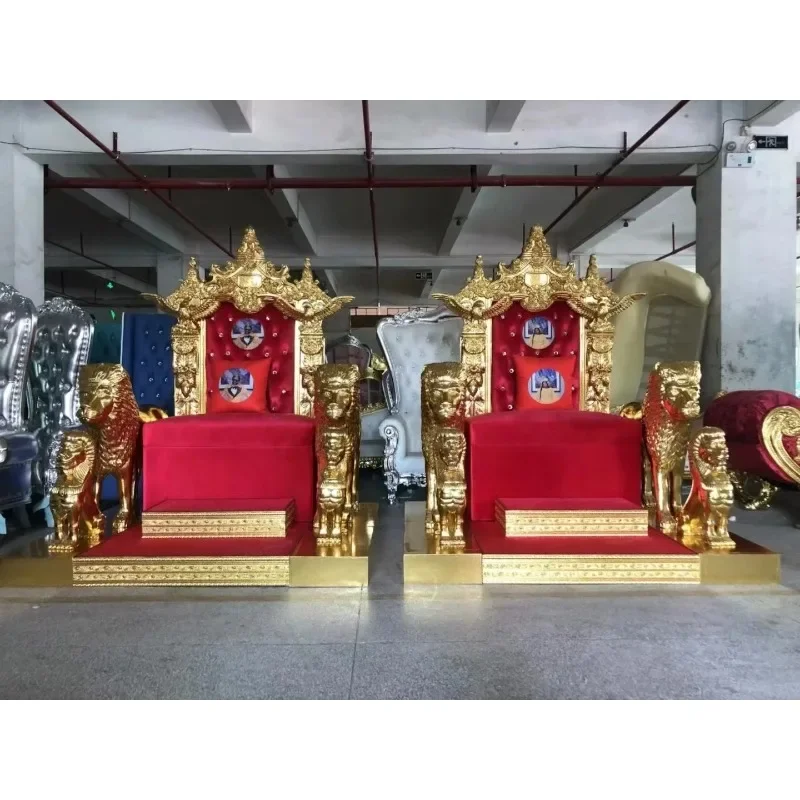 bride and groom king throne chairs luxury high back for wedding banquet queen chair throne