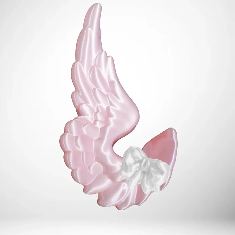Yanzhuji Angel Wing Claw Clip Pearlescent White Light Blue Bow Korean Ins Style Sweet Elegant Hair Accessories For Women Daily - view 5