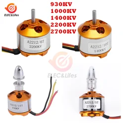 930KV 1000KV 1400KV 2200KV 2700KV A2212/2217 Brushless Motor For RC Aircraft Plane Outrunner Toy Hobby motor Multicopper DIY Kit