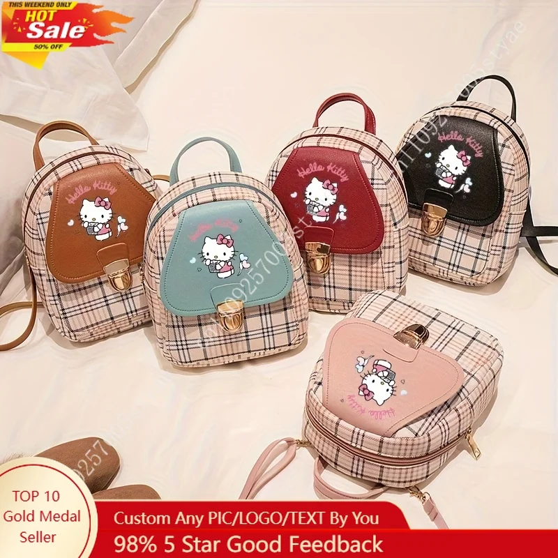 

Sanrio Hello Kitty Ladies Large Capacity Crossbody Bag with Detachable Shoulder Strap Mini Backpack for Daily Commuting Shop