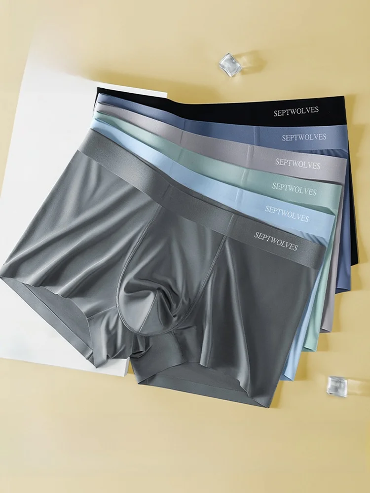 

Septwolves Ice Silk Ultra-Thin Non-Sinkable High Elastici Boxer orts Men's Summer orts Breathable Comfortable Underwear