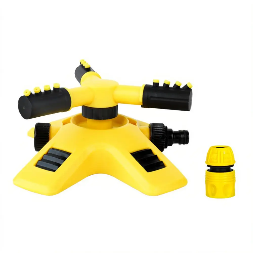 Automatic Rotating Lawn Sprinkler Garden Irrigation Watering Tool Triple Arm Spray Head System For Lexia Nursery Grass
