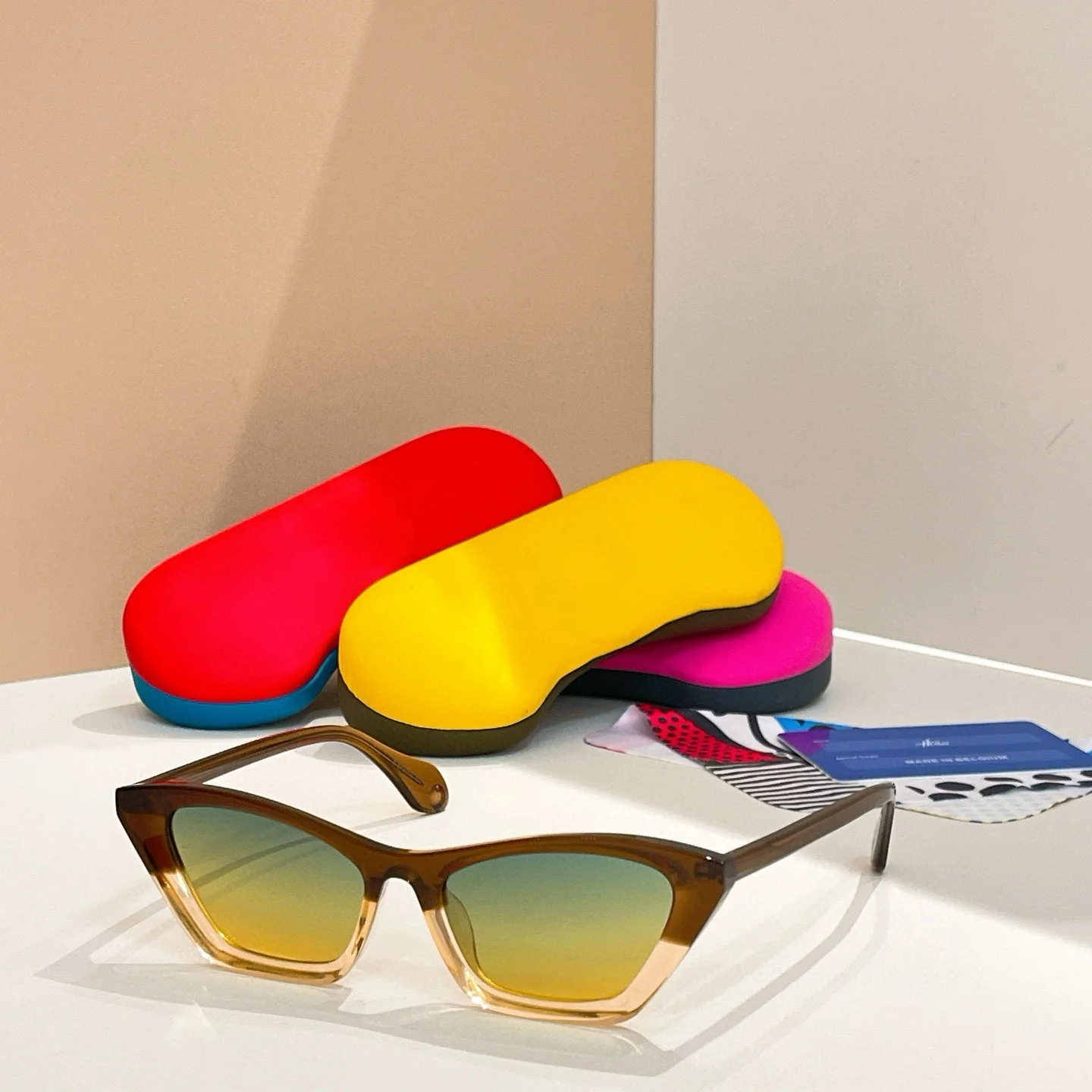 Belight البصرية القط العين شكل بلجيكا تصميم اليدوية خلات الرجال النساء خمر النظارات الرجعية وصفة طبية عدسة Mille + 89