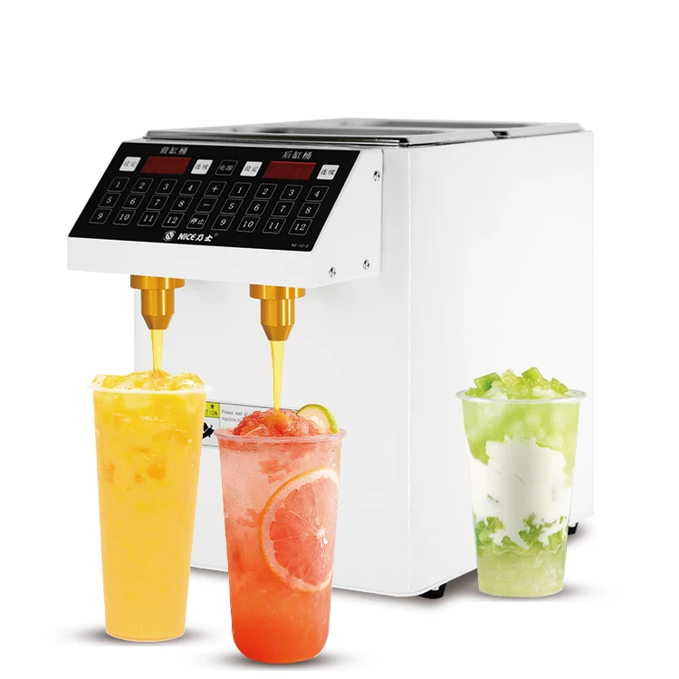 Bubbletea Syrup Dosing Equipment 6L+6L Fructose Dispenser Milk Tea Shop Precision Fructose Machine Sugar Dispenser Machine
