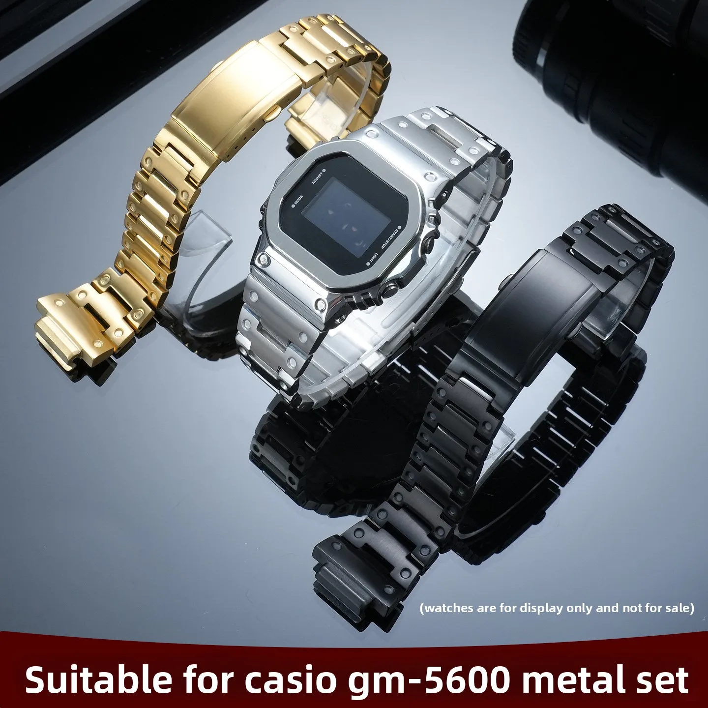 Suitable for Casio Small Square Series 3229 Modified GM5600 Stainless Steel Case Strap Set Watch Accessories