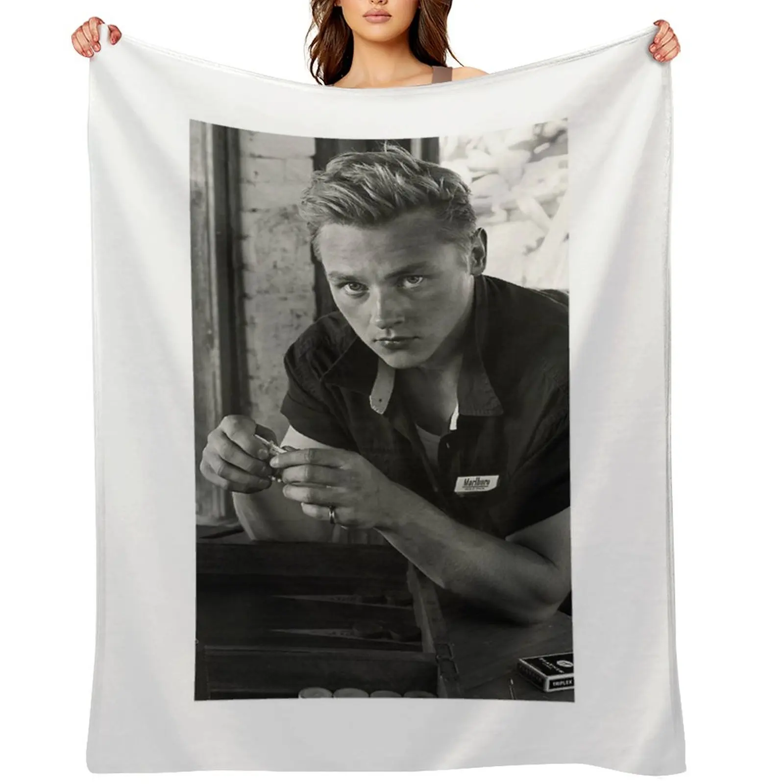 

ben hardy Throw Blanket wednesday Fashion Sofas Cute Plaid Luxury Brand Blankets