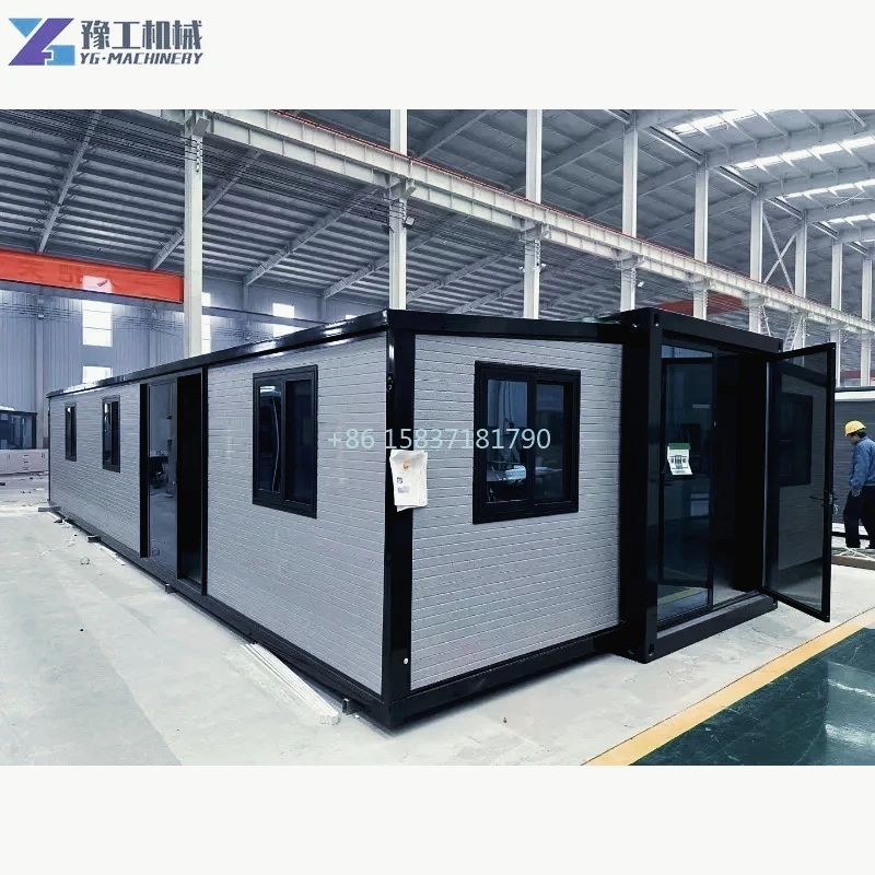 Double Wing Container House Expansion Habitable Container Mobile House Luxury Expandable Prefab Container House Modular Office