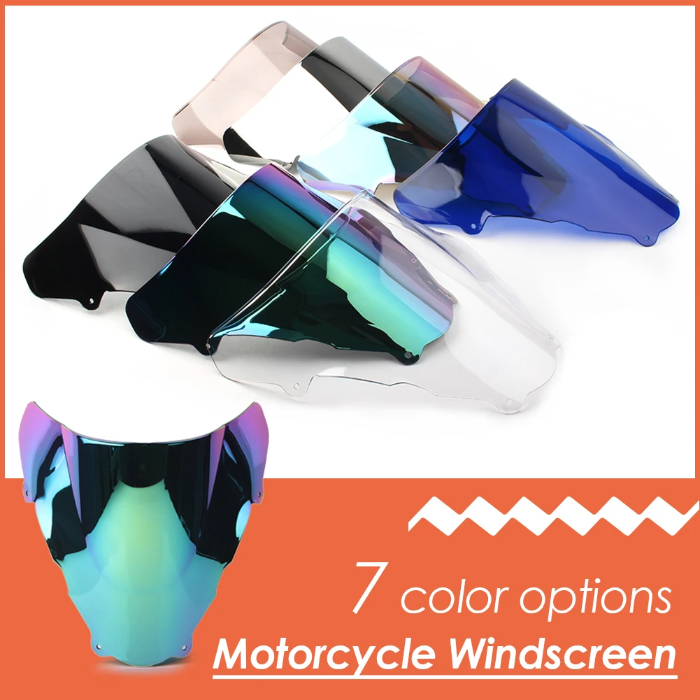 Motorcycle Windshield Windscreen Double Bubble ABS Wind Shield Screen Deflector For SUZUKI SV650 SV650S 1999 2000 2001 2002