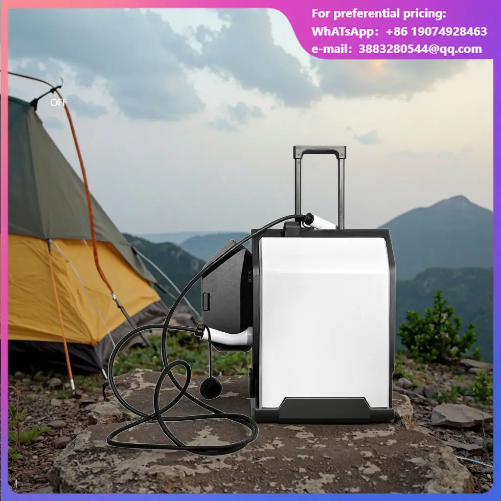 New 3.5KW Portable EV Charger Station 3.5kWh Emergency Power Bank With Lifepo4 Battery Multifunctional Car Charger