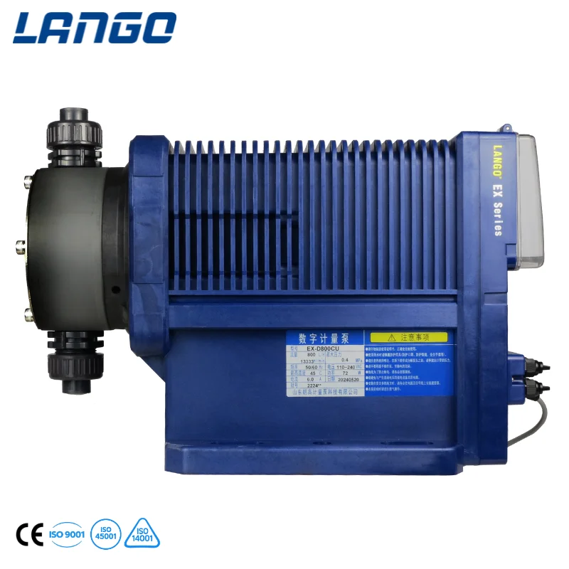 مضخة قياس الحجاب الحاجز الرقمية الذكية EX-D600C عالية الدقة مع شاشة LCD ورأس PVC لجرعات كيميائية دقيقة #4