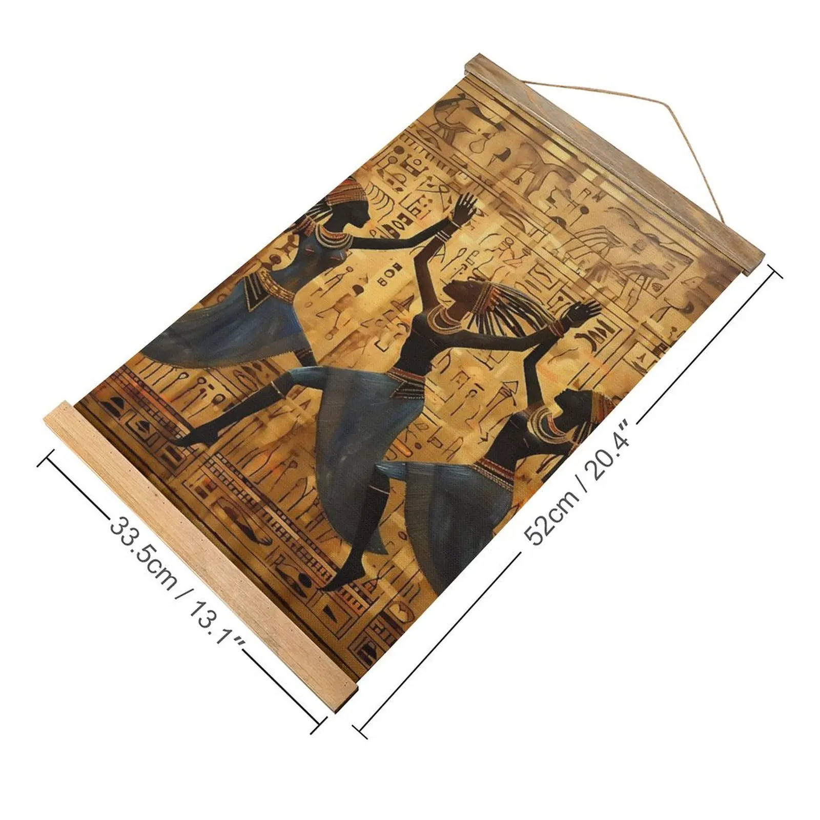 Creative Egyptian Elegance The Three Dancers Of The Nile Canvas Hanging Picture Craft Decoration Joke Living Room   Painting Sty