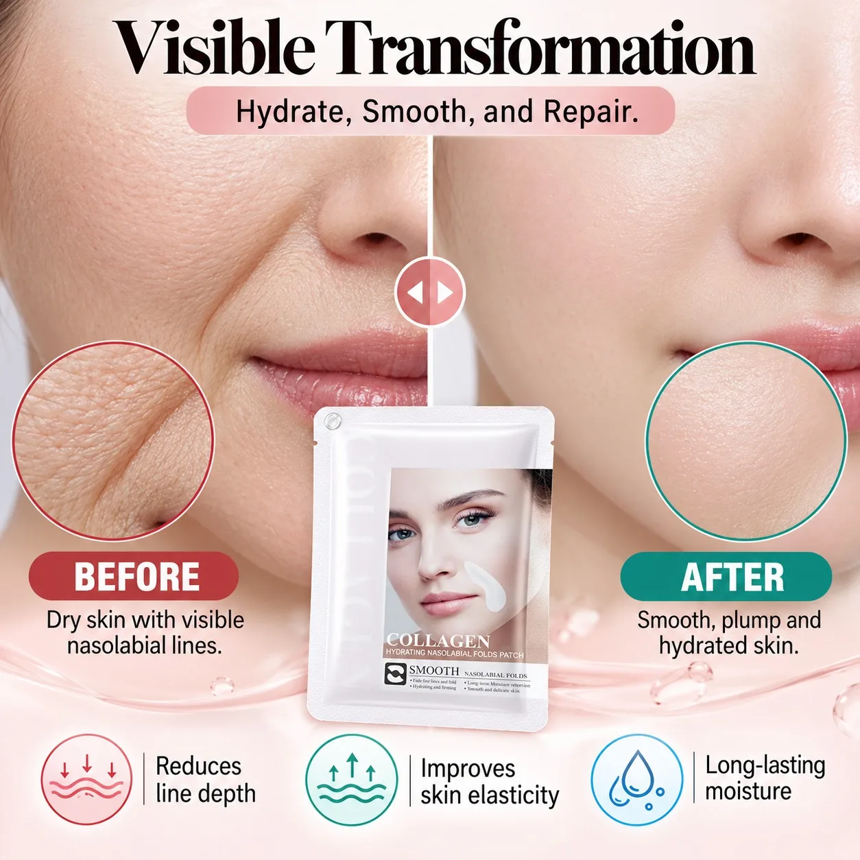 2026 Hydrocrystalline Firming Patch for Face Anti-Aging Reduces Fine Lines Sagging Deep Nourishment Korean Skincare 1pc