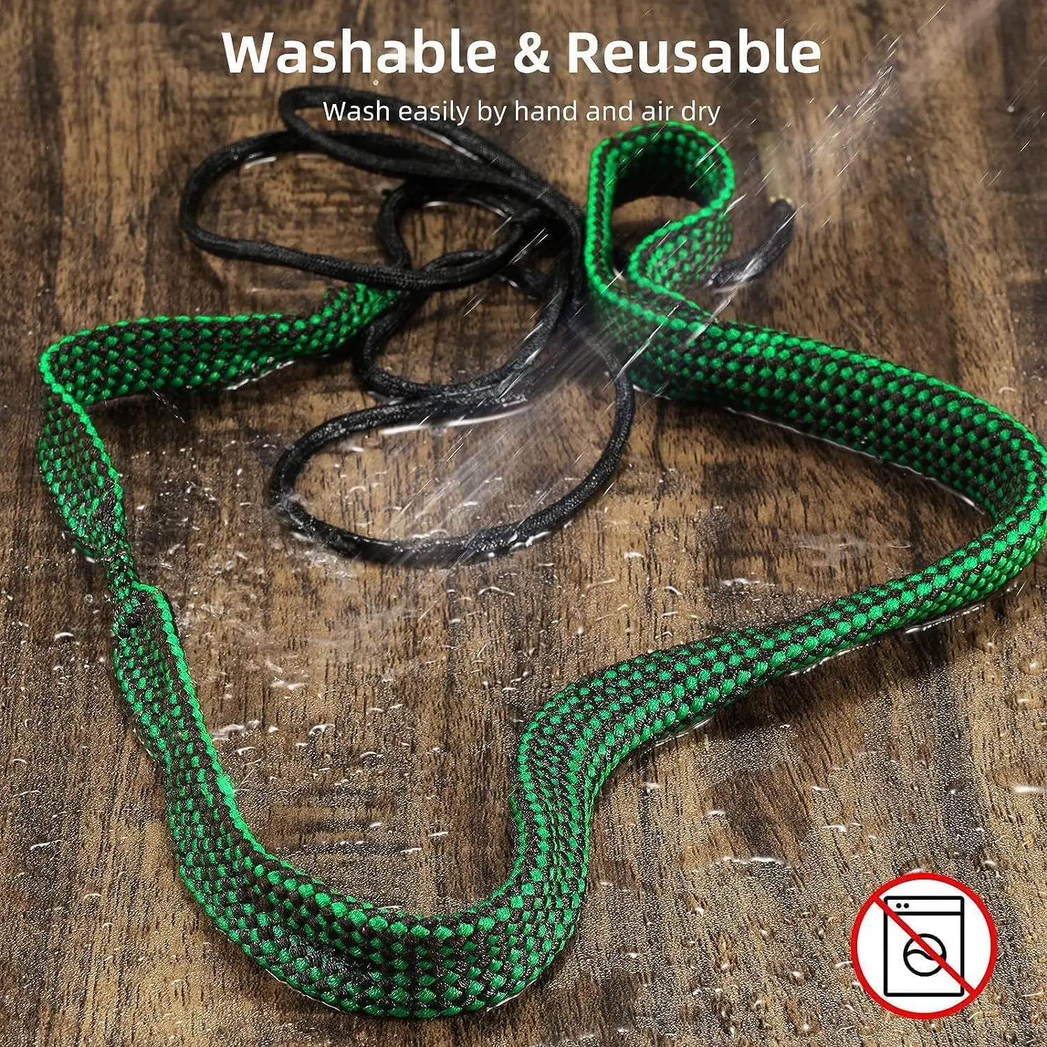 Hunting Gun Bore Cleaner Rope .22 Cal.223 12GA Rifle Cleaning Brush Kit Tool Rifle Barrel Calibre for Hunting Rifle Accessories