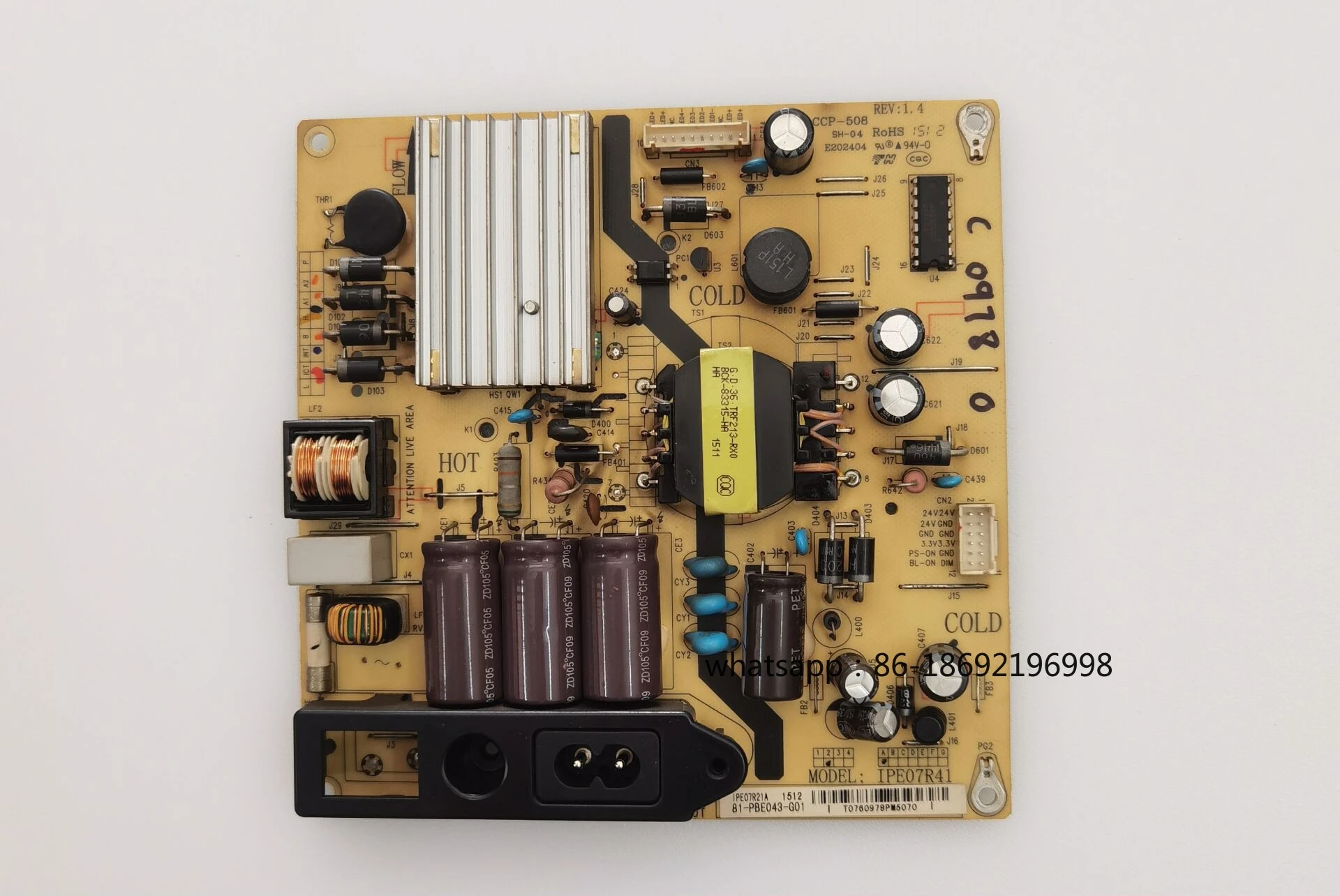 

Оригинальная плата питания L43F2800A L40F3800U L42F2590E B43A380 IPE07R41