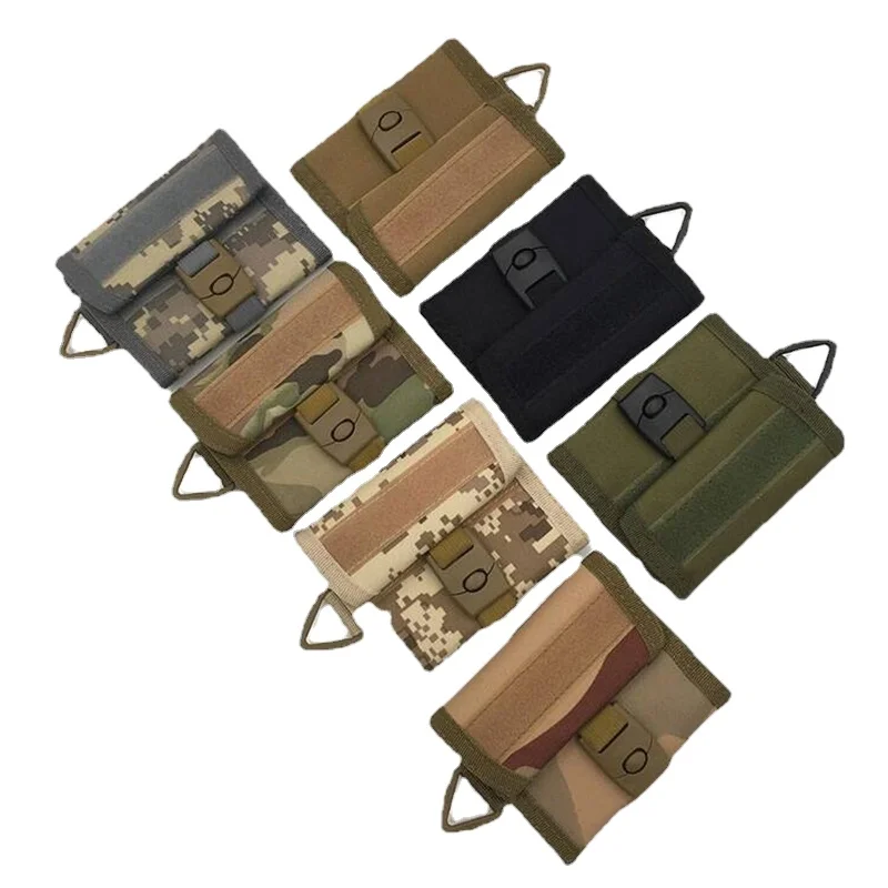 Bolsa de cintura de malha, carteira EDC masculina, porta-moedas, porta-cartão chave, esporte ao ar livre