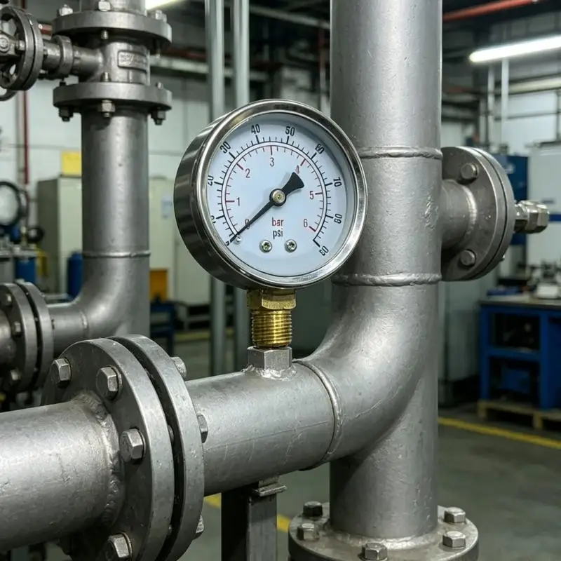 A2BE 60Mm Diameter Pressure Gauge 6/8/10/16/25Bar Ranges for Quick Installation